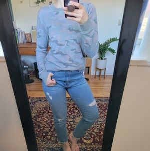 Miss Chievous camo print sweater